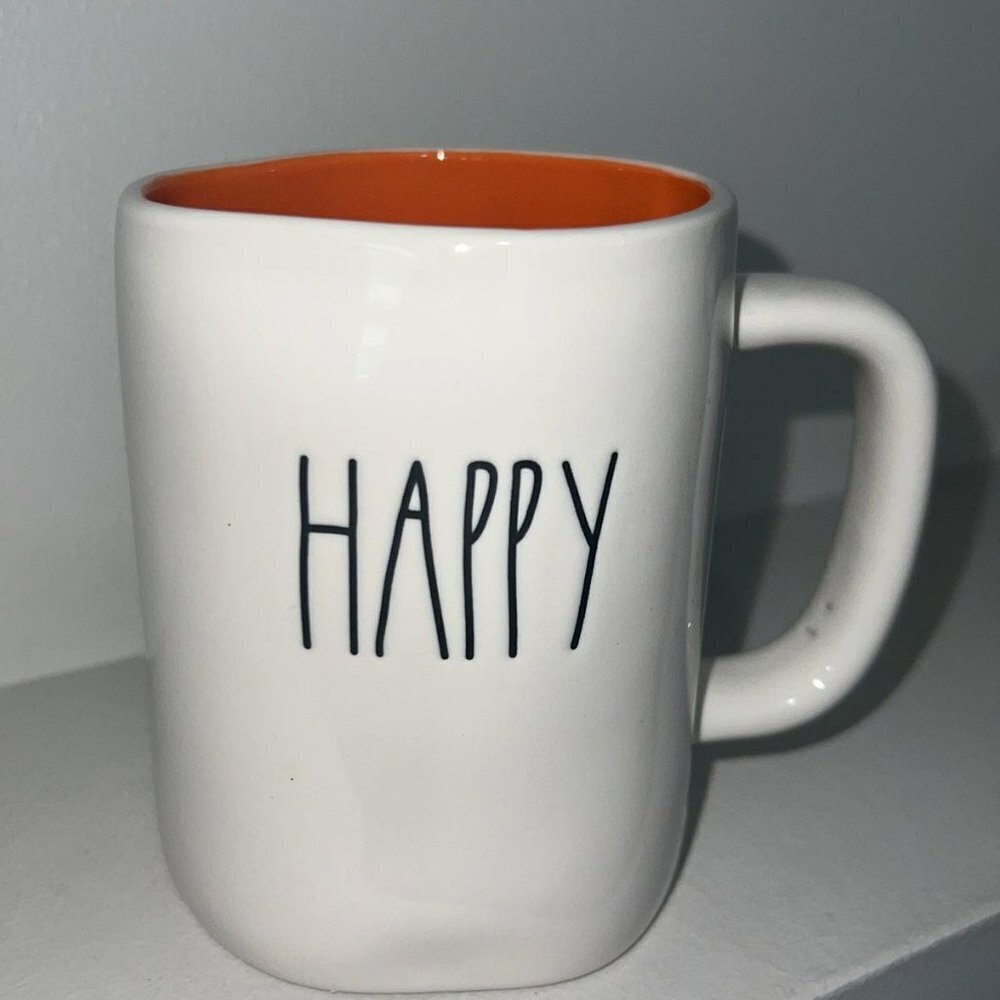 Rae Dunn dual sided Happy Halloween mug